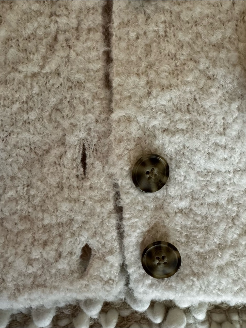 Madewell Bouclé-Knit Sweater Jacket in Alabaster - Picture 5 of 11